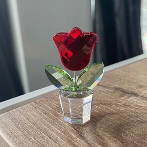 Swarovski crystal flower figurine